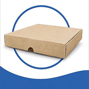 Box Pizza - 21x21x3 cm (Dus Gelombang) - 20 pcs