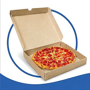 Box Pizza - 21x21x3 cm (Dus Gelombang) - 20 pcs