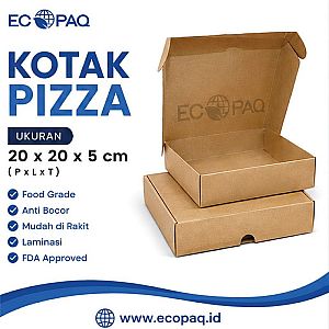 Kotak Pizza - Dus Pizza - Box Pizza - Piza - 20x20x5 cm (20 pcs)