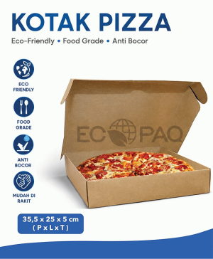 Kotak Pizza - Dus Pizza - Box Pizza - Piza - 35.5x25x5 cm (12 pcs)