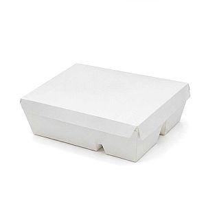 Lunch Box Sekat 5 - Putih Polos | Kotak Bento Food Grade Anti Bocor untuk Catering & Take Away