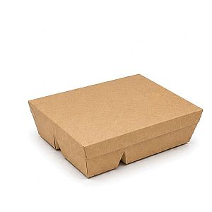 Lunch Box Sekat 3 - Kraft Coklat| Kotak Bento Food Grade Anti Bocor untuk Catering & Take Away