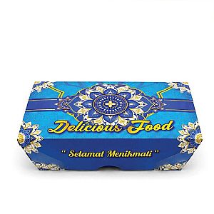 Lunch Box Paper Islamic - Lebaran - Idul Fitri | (M) Medium (50 pcs)