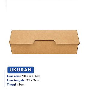 Box HotDog - Kotak Hotdog - Dus Hot dog - PUTIH POLOS (50 pcs)