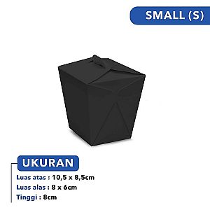 Food Pail Hitam Polos Food Grade | Box Makanan Anti Bocor Microwave Safe Premium