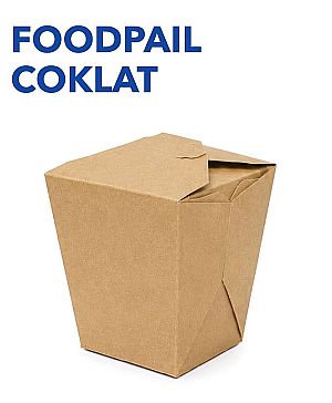 Food Pail KRAFT COKLAT Polos Food Grade | Box Makanan Anti Bocor Microwave Safe Premium