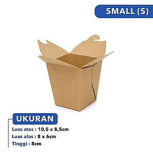Food Pail KRAFT COKLAT Polos Food Grade | Box Makanan Anti Bocor Microwave Safe Premium