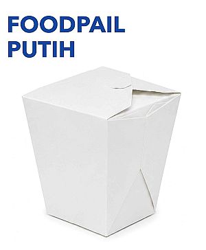 Food Pail Putih Polos Food Grade | Box Makanan Anti Bocor Microwave Safe Premium