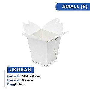 Food Pail Putih Polos Food Grade | Box Makanan Anti Bocor Microwave Safe Premium
