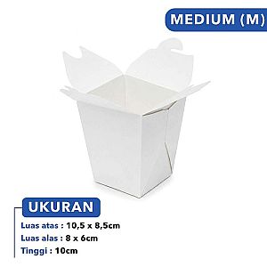 Food Pail Putih Polos Food Grade | Box Makanan Anti Bocor Microwave Safe Premium