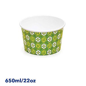 Paper Bowl Mangkok Kertas POLKADOT + Tutup | Food Grade Anti Bocor Microwave Safe (copy) (copy)