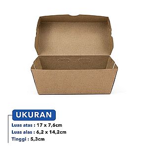 Box Corn Dog Kraft Coklat Polos | Kemasan Corndog Anti Minyak Food Grade Premium