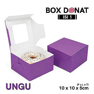 Box Donat Isi 1 | Kemasan Donat Premium Food Grade (model rakit)