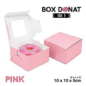 Box Donat Isi 1 | Kemasan Donat Premium Food Grade (model rakit)