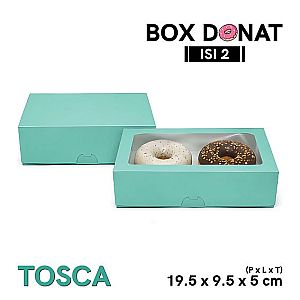 Box Donat Isi 2 | Kemasan Donat Food Grade Premium - forming (tanpa rakit)