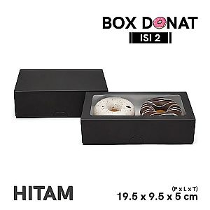 Box Donat Isi 2 | Kemasan Donat Food Grade Premium - forming (tanpa rakit)