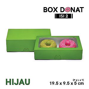 Box Donat Isi 2 | Kemasan Donat Food Grade Premium - model rakit