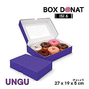 Box Donat Isi 6 | Kemasan Donat Food Grade Premium - rakit
