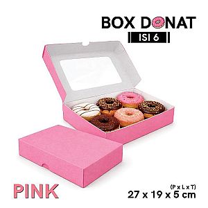 Box Donat Isi 6 | Kemasan Donat Food Grade Premium - rakit