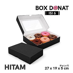 Box Donat Isi 6 | Kemasan Donat Food Grade Premium - rakit