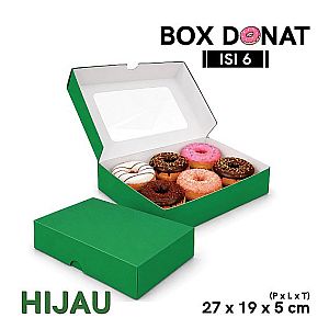 Box Donat Isi 6 | Kemasan Donat Food Grade Premium - rakit
