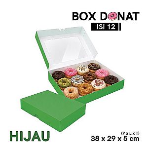 Box Donat Isi 12 | Kemasan Donat Food Grade Premium - rakit