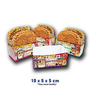 Box Toast & Tray Toast Happy Family Edition | Kemasan Roti Bakar Food Grade Premium