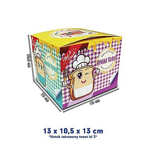 Box Toast & Tray Toast Happy Family Edition | Kemasan Roti Bakar Food Grade Premium