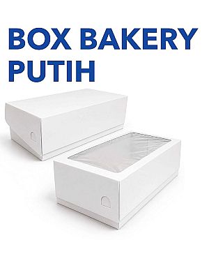 Box Bakery Exclusive PUTIH POLOS| Kemasan Bakery Premium Food Grade - Sheet (Rakit)