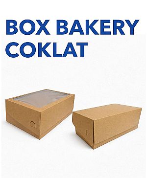 Box Bakery Exclusive KRAFT COKLAT Kemasan Bakery Food Grade Premium - Siap Pakai (forming)