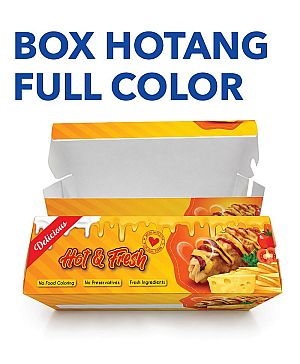 Box Hotang motif HOT&FRESH | Kemasan Hotang Food Grade Anti Minyak Premium