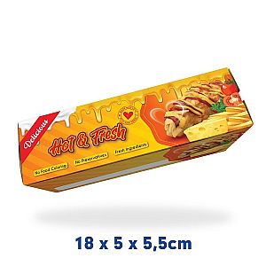 Box Hotang motif HOT&FRESH | Kemasan Hotang Food Grade Anti Minyak Premium