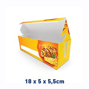 Box Hotang motif HOT&FRESH | Kemasan Hotang Food Grade Anti Minyak Premium