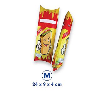 Box Kebab HOT & FRESH Full Color | Dus Kebab Food Grade Anti Minyak Premium