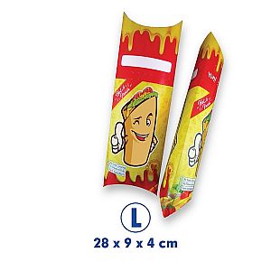 Box Kebab HOT & FRESH Full Color | Dus Kebab Food Grade Anti Minyak Premium