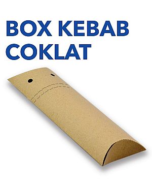 Box Kebab Kraft Coklat Polos | Dus Kebab Food Grade Anti Minyak Premium (copy)
