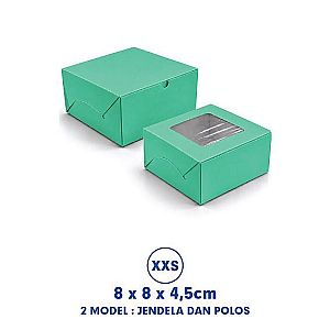 Kotak Snack Box 8x8x4,5 cm | Dus Katering & Box Kue Food Grade Premium