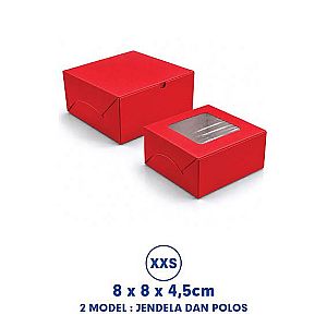Kotak Snack Box 8x8x4,5 cm | Dus Katering & Box Kue Food Grade Premium