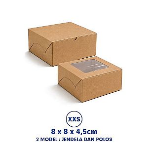 Kotak Snack Box 8x8x4,5 cm | Dus Katering & Box Kue Food Grade Premium
