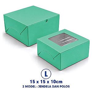 Kotak Snack Box 15x15x10 cm | Dus Catering & Box Kue Food Grade