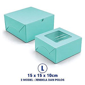 Kotak Snack Box 15x15x10 cm | Dus Catering & Box Kue Food Grade