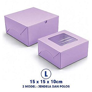 Kotak Snack Box 15x15x10 cm | Dus Catering & Box Kue Food Grade