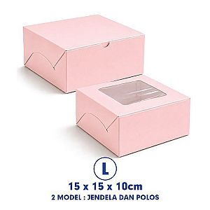 Kotak Snack Box 15x15x10 cm | Dus Catering & Box Kue Food Grade