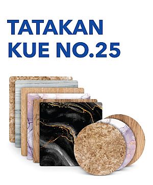 Alas Kue Cake Board No.25 Bulat & Kotak | Tatakan Kue Tebal Food Grade