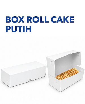 Box Roll Cake Putih Food Grade Tebal model rakit | Polos & Jendela | Ecopaq.id