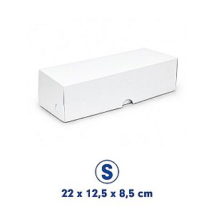 Box Roll Cake Putih Food Grade Tebal model rakit | Polos & Jendela | Ecopaq.id