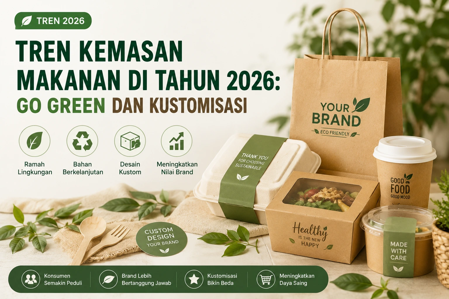 Tren Kemasan Makanan di Tahun 2026: Go Green dan Kustomisasi